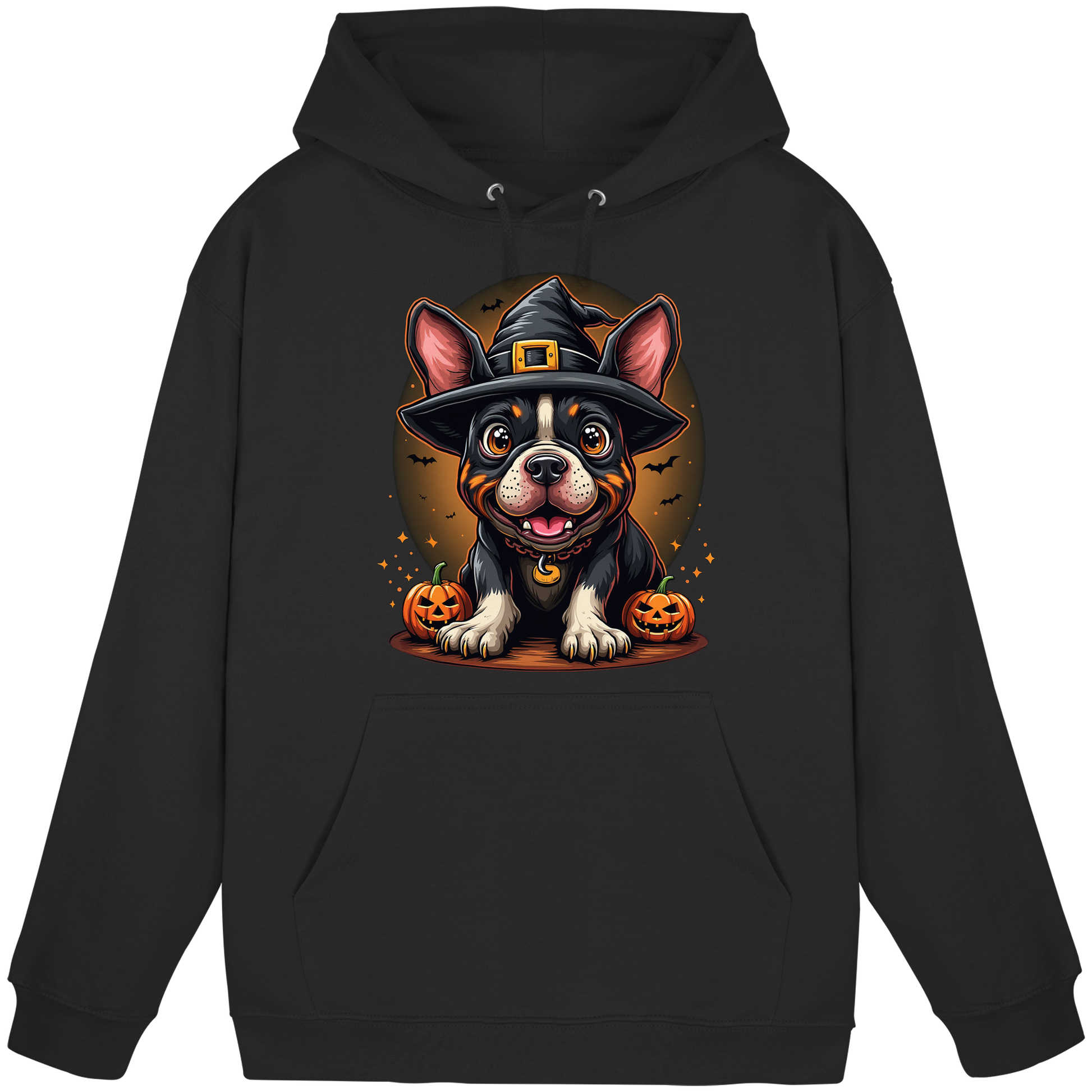 Halloween Bulldog - Basic Unisex Hoodie