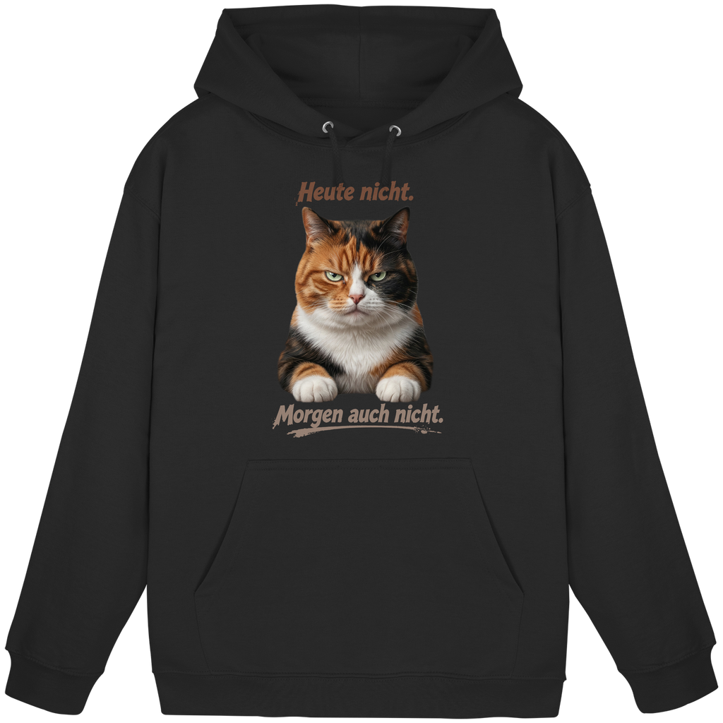 Heute nicht. Morgen auch nicht! Grumpy Glückskatze - Basic Unisex Hoodie