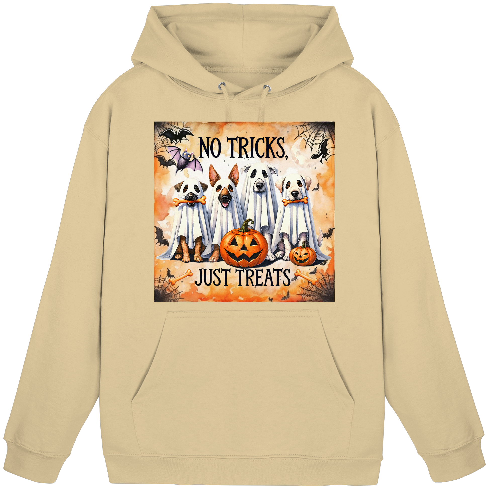 Halloween Dogs No Tricks Just Treats - Basic Unisex Hoodie