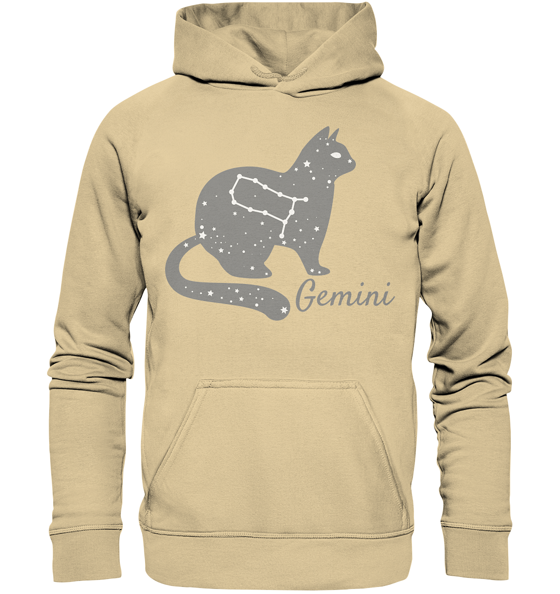 Sternzeichen Katze Zwilling - personalisierbar - Basic Unisex Hoodie