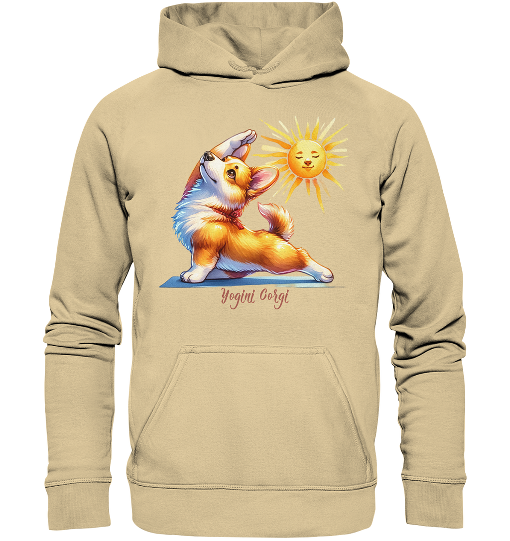 Yoga Corgi Hund yogini Gorgi - personalisierbar - Basic Unisex Hoodie