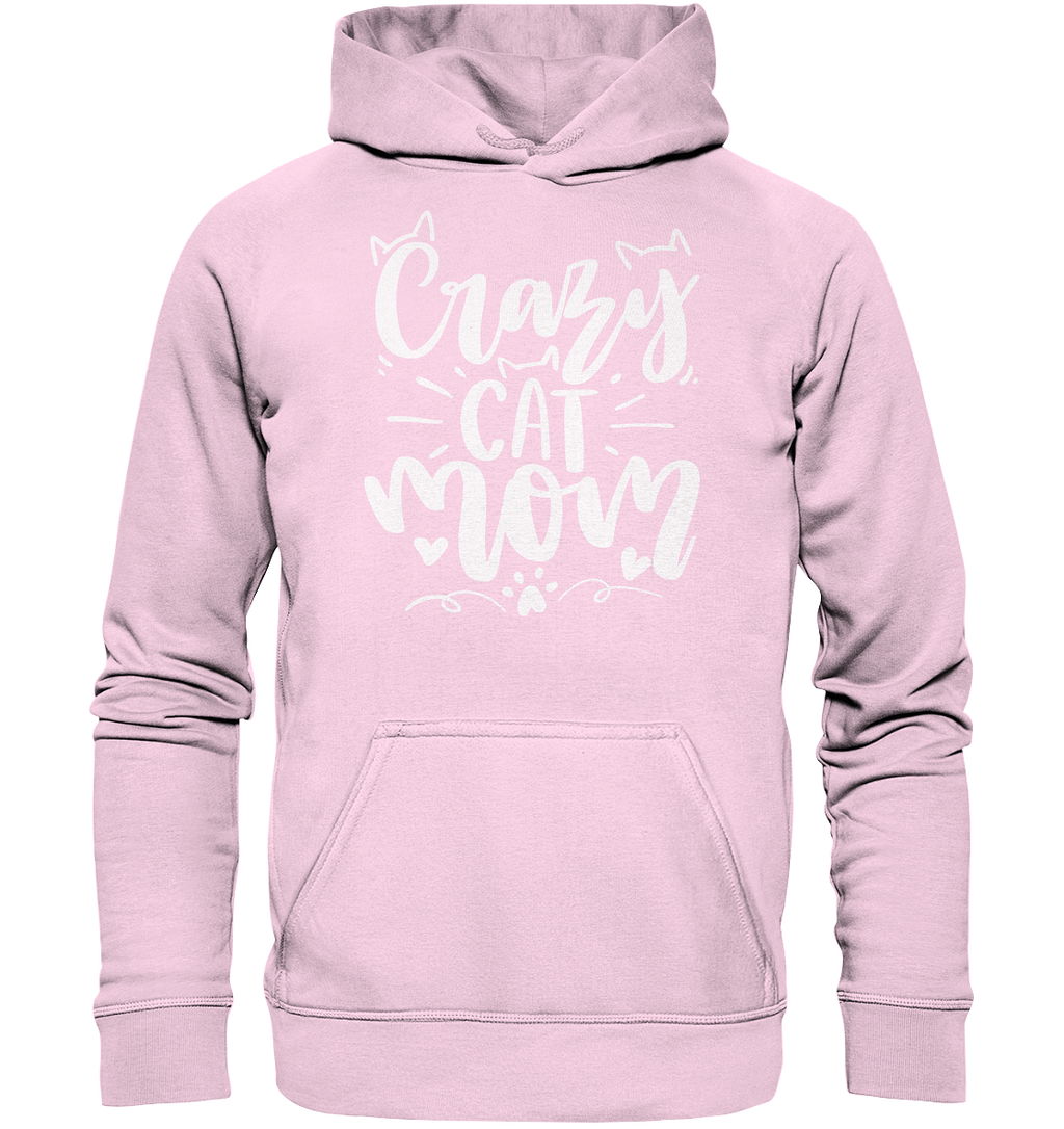 Crazy cat Mom - Basic Unisex Hoodie