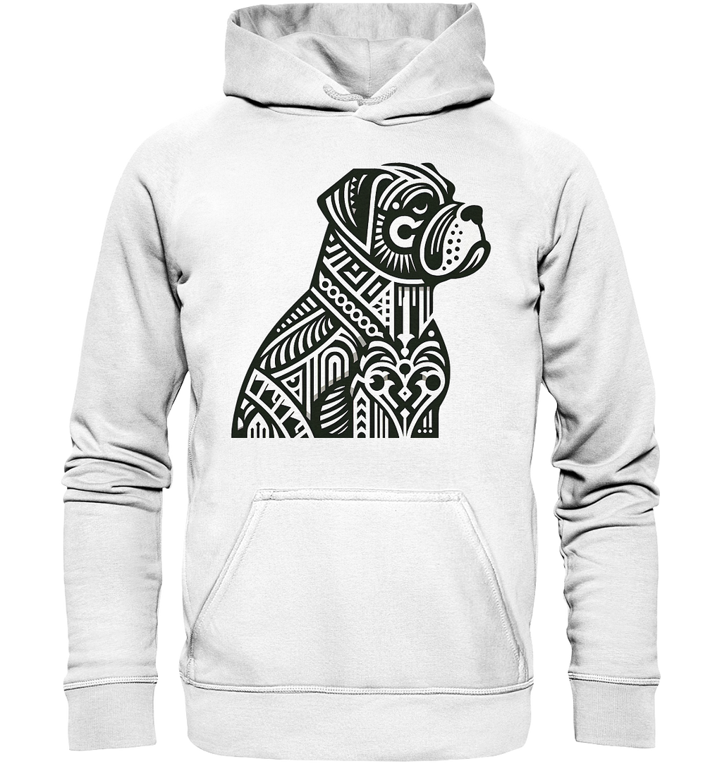 Hund Mastif Art Deco  - personalisierbar - Basic Unisex Hoodie