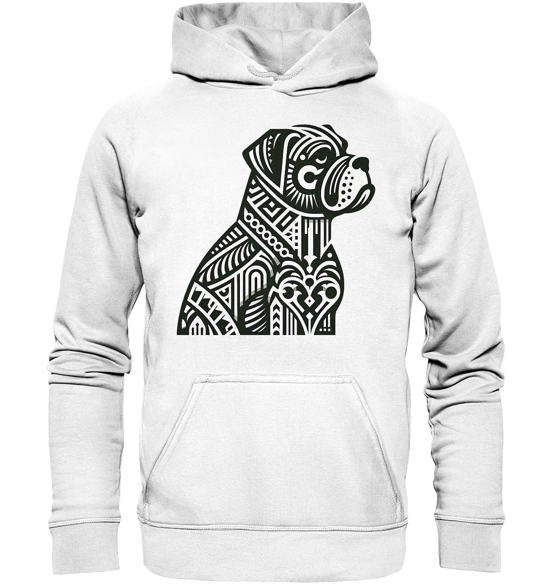 Hund Mastif Art Deco  - personalisierbar - Basic Unisex Hoodie