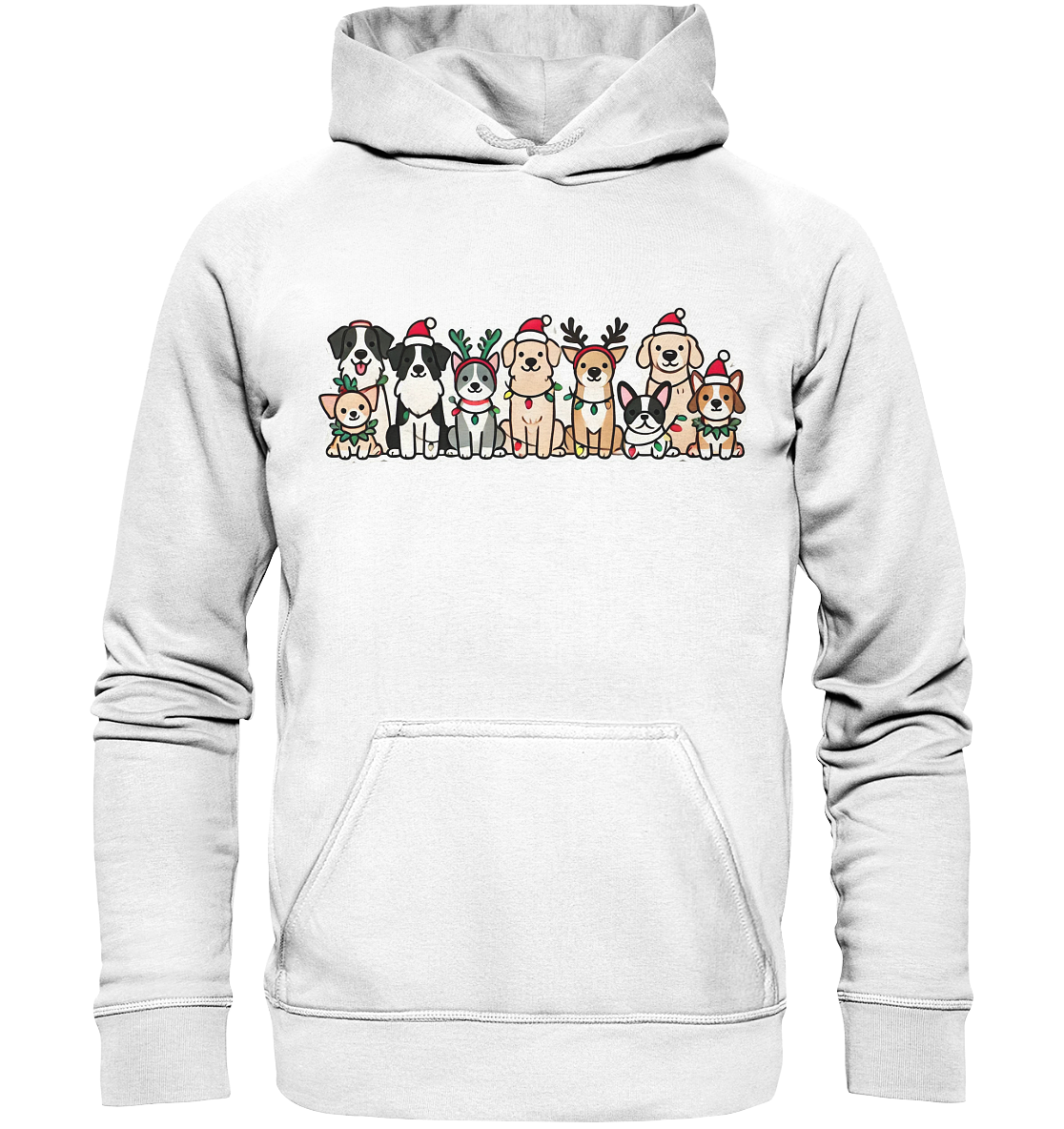 Weihnachten, Christmas Hunde - Basic Unisex Hoodie