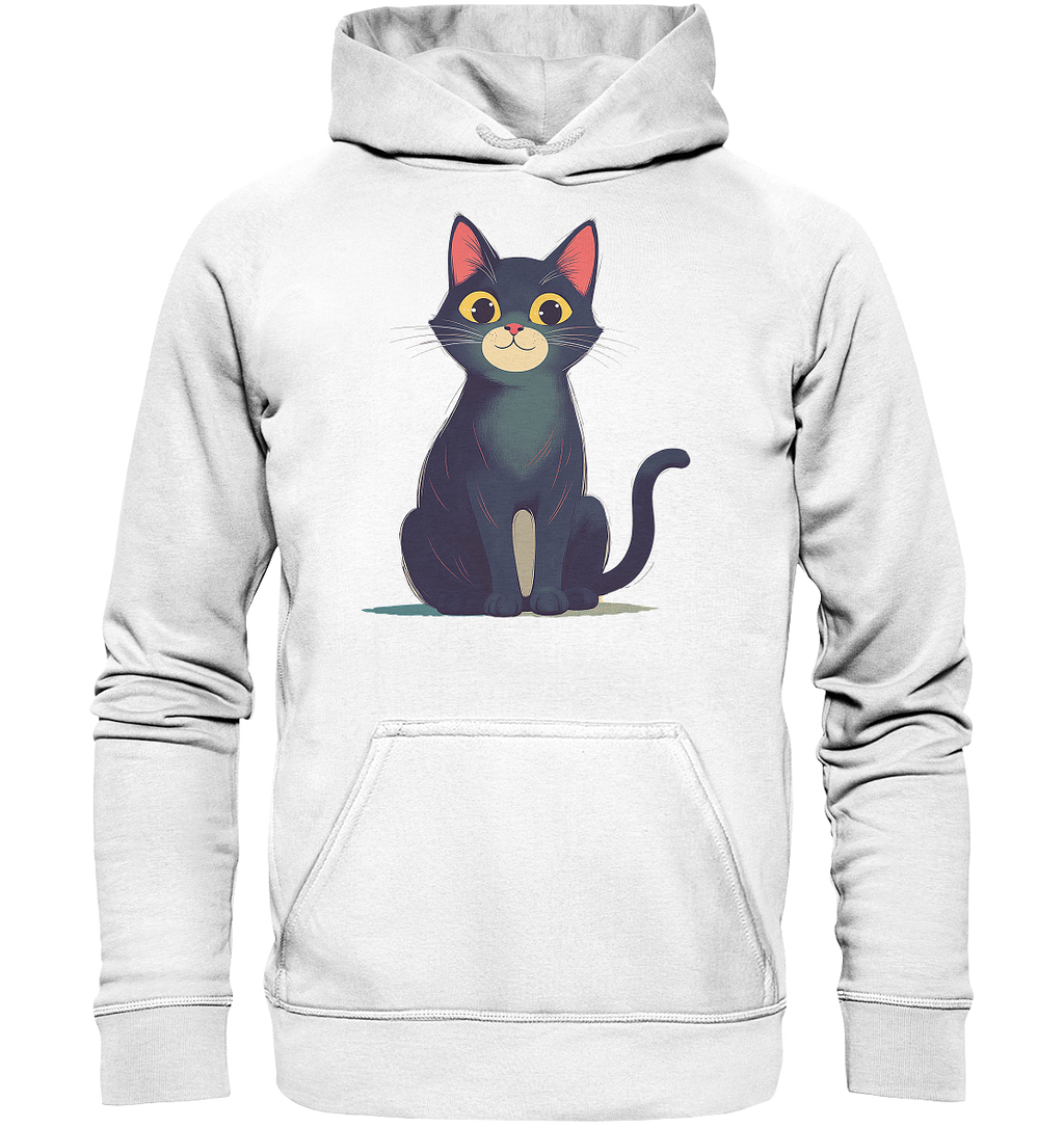 Happy Katze gemalt - Basic Unisex Hoodie