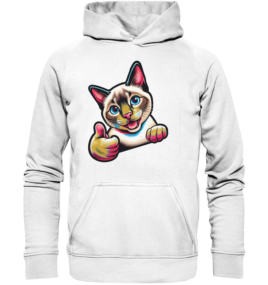 Siamkatze Pop Art - personalisierbar - Basic Unisex Hoodie
