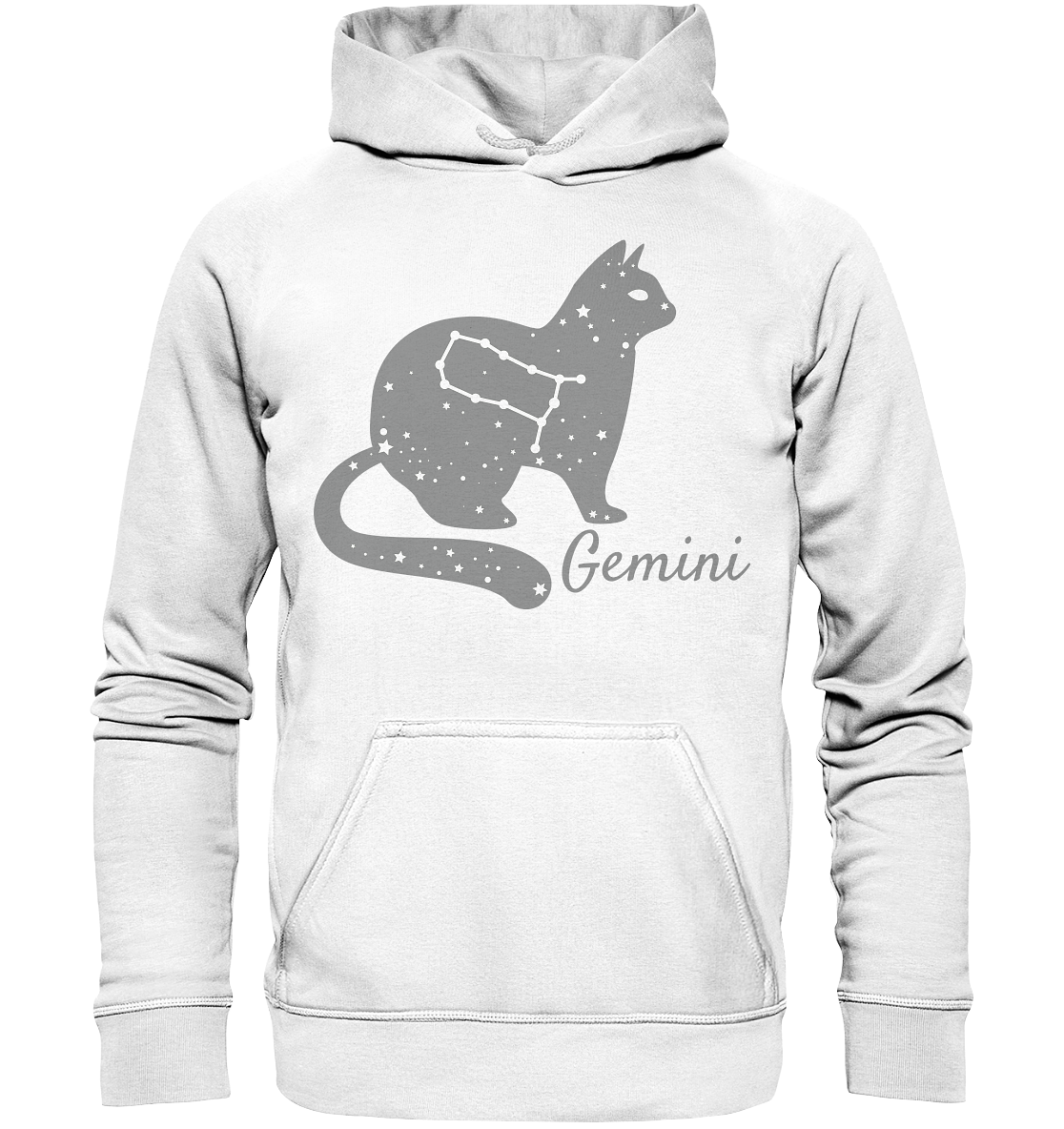 Sternzeichen Katze Zwilling - personalisierbar - Basic Unisex Hoodie