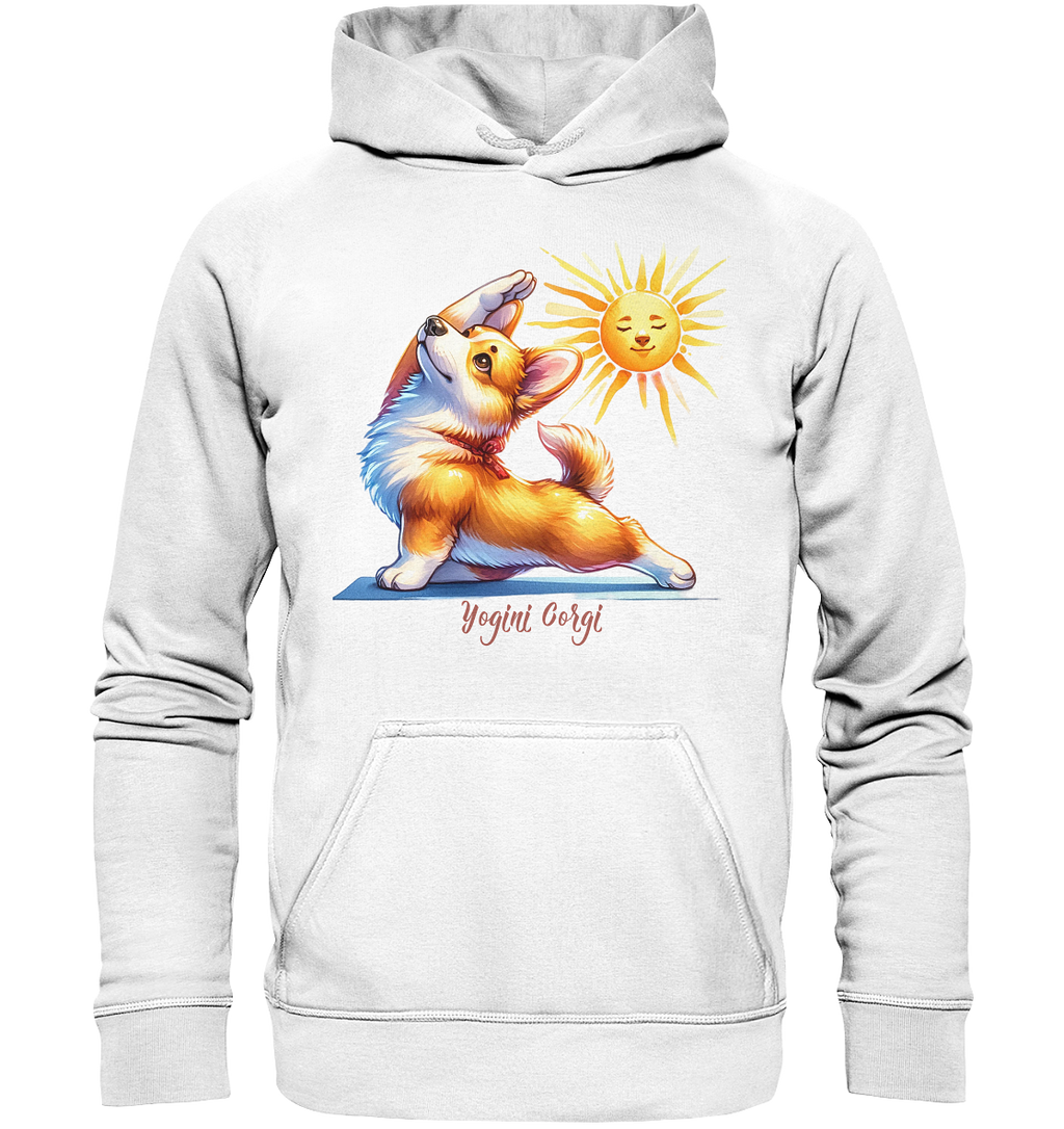 Yoga Corgi Hund yogini Gorgi - personalisierbar - Basic Unisex Hoodie