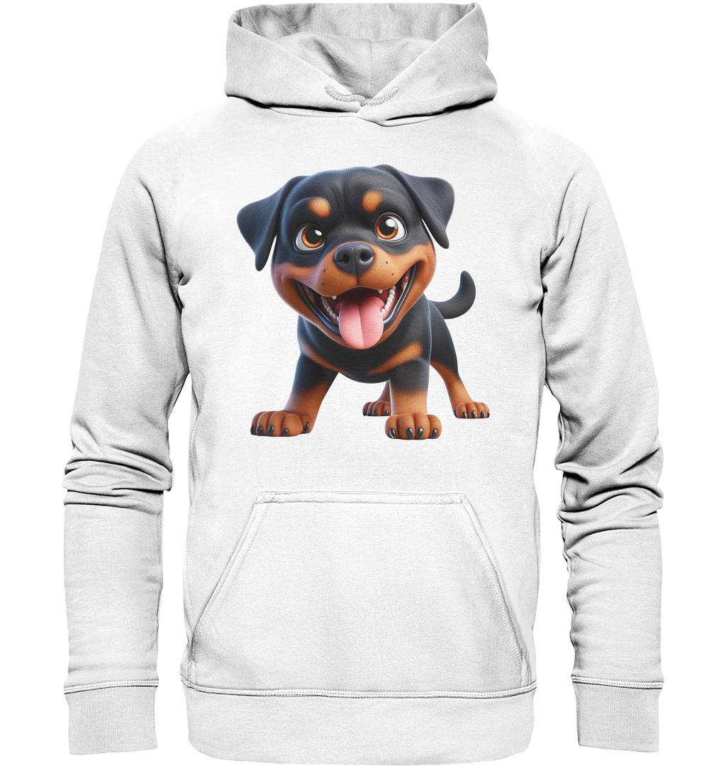 Rottweiler Cartoon Hund - personalisierbar - Basic Unisex Hoodie