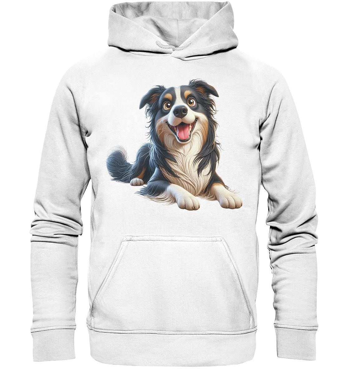 Border Collie Cartoon - personalisierbar - Basic Unisex Hoodie