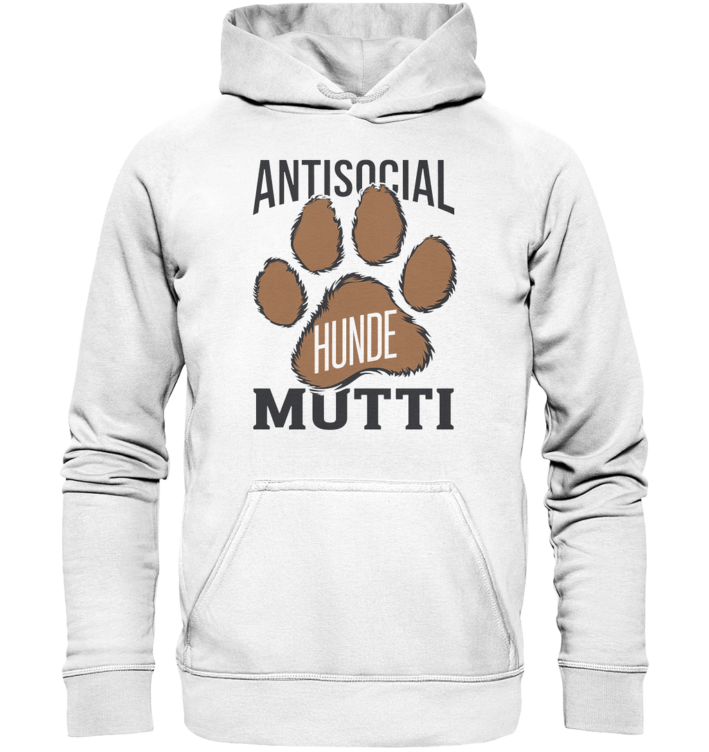 Antisocial Hunde Mutti - Basic Unisex Hoodie