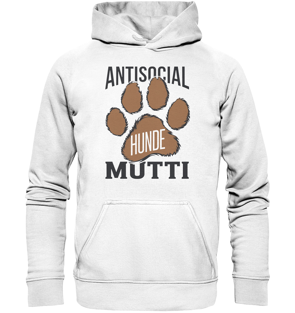 Antisocial Hunde Mutti - Basic Unisex Hoodie