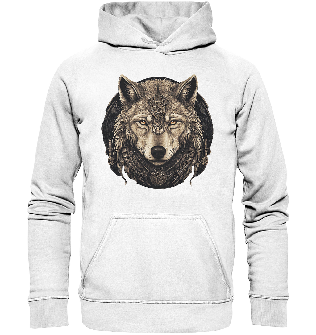 Wolf Fenris Viking Art - Basic Unisex Hoodie
