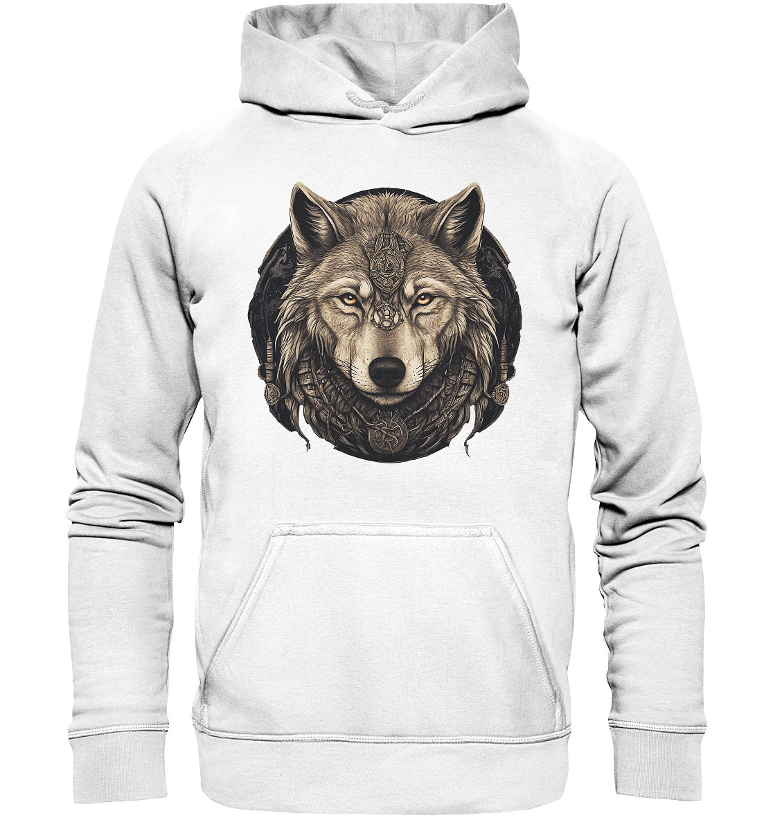 Wolf Fenris Viking Art - Basic Unisex Hoodie