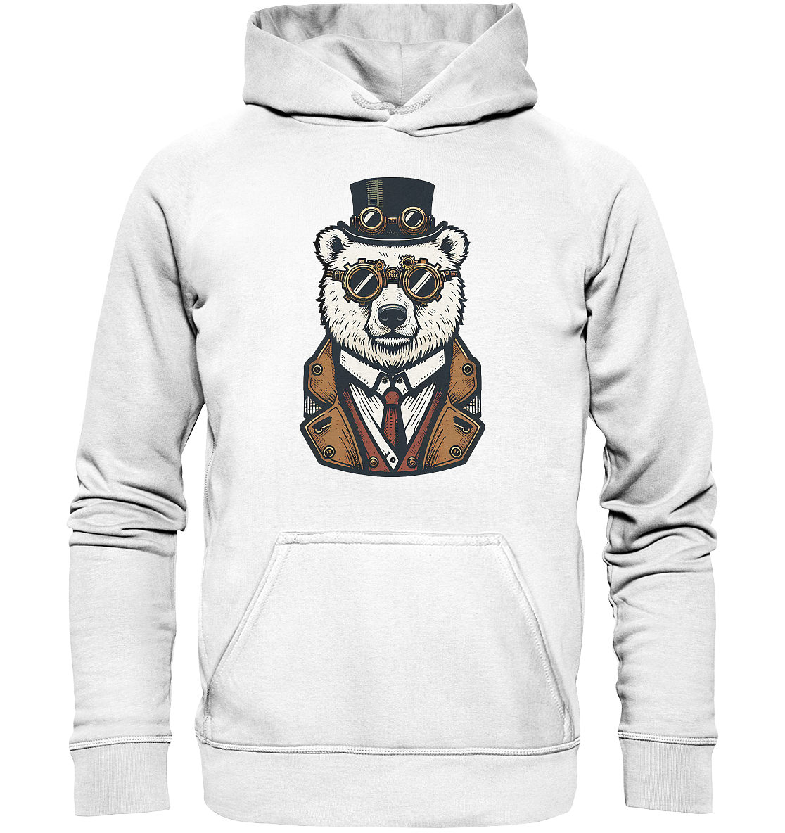 Eisbär Steampunk Polar Bear  - Basic Unisex Hoodie