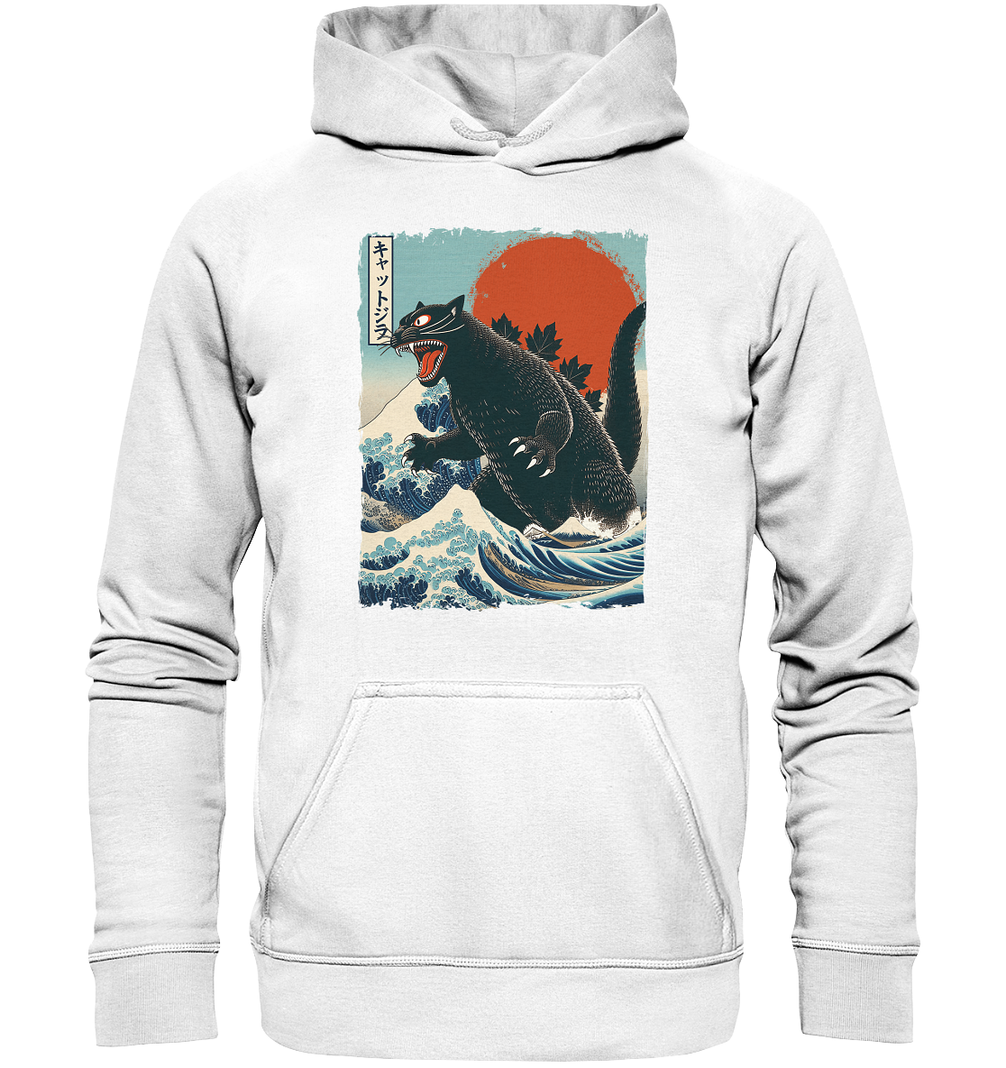 Cat - Zilla , Comic Style - Basic Unisex Hoodie