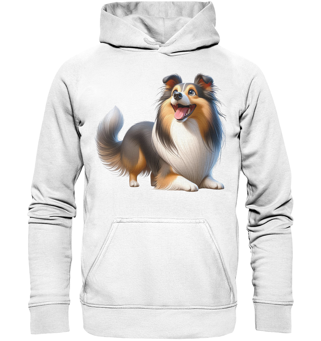 Shetland Sheepdog cartoon personalisierbar - Basic Unisex Hoodie