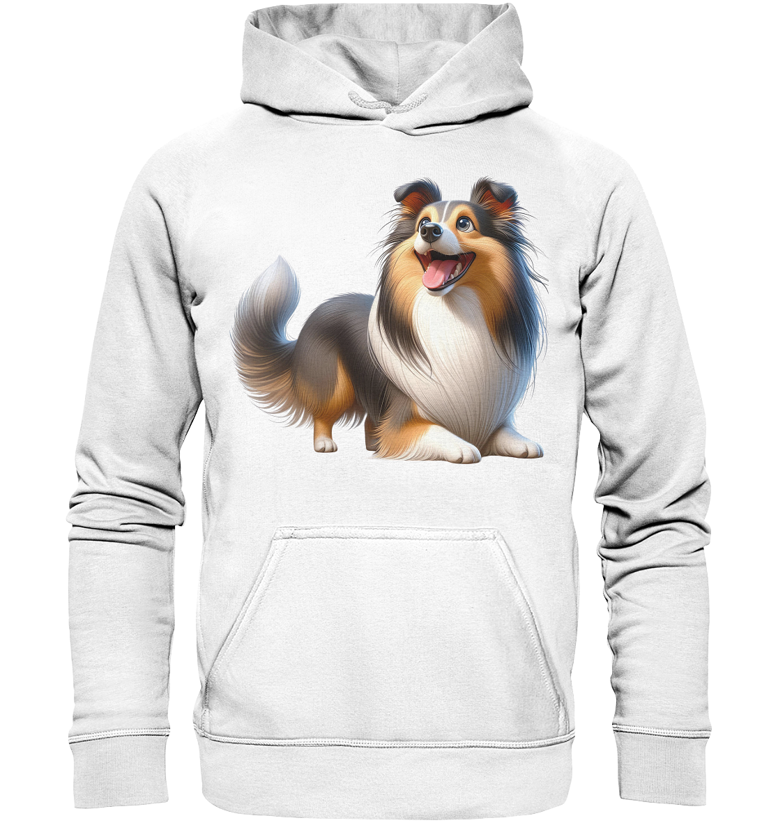Shetland Sheepdog cartoon personalisierbar - Basic Unisex Hoodie