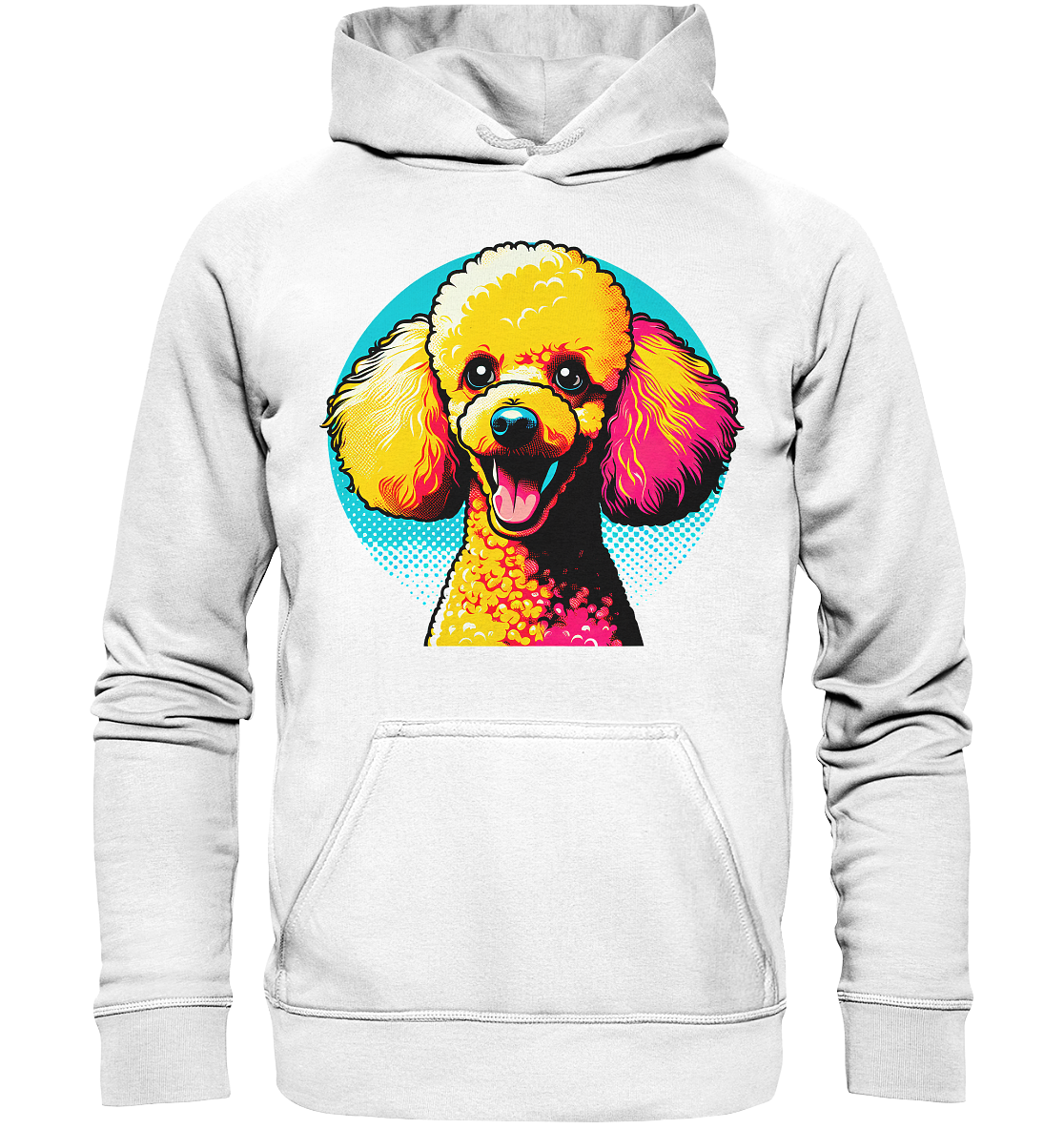 Pudel Pop Art - personalisierbar - Basic Unisex Hoodie