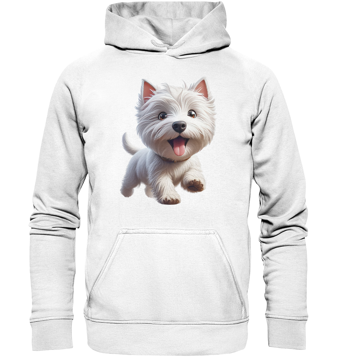 West Highland Terrier Catoon - personalisierbar - Basic Unisex Hoodie