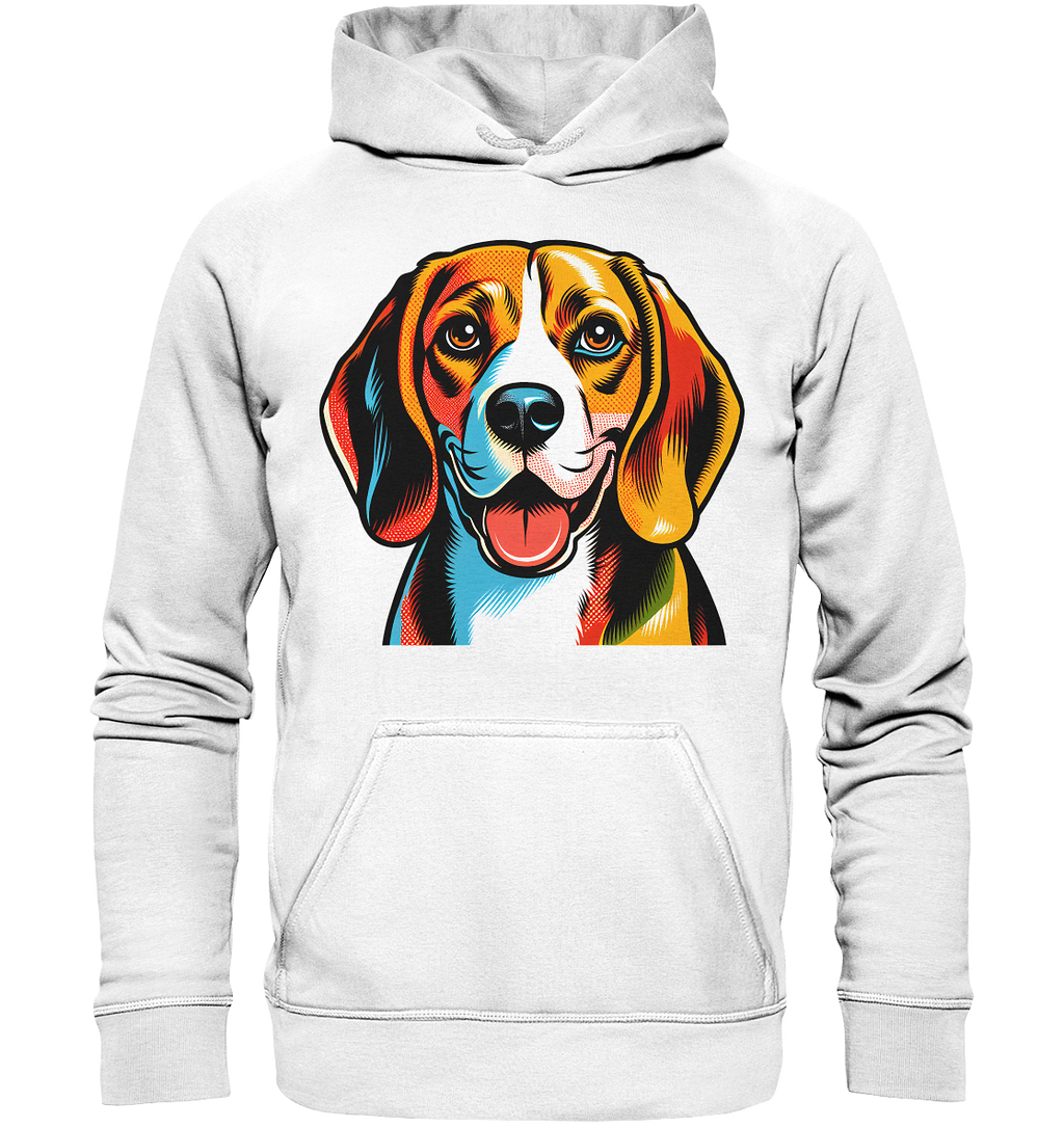 Beagle Pop Art - Personalisierbar - Basic Unisex Hoodie