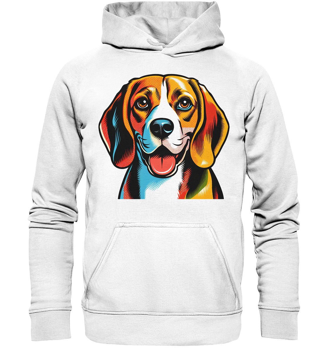 Beagle Pop Art - Personalisierbar - Basic Unisex Hoodie