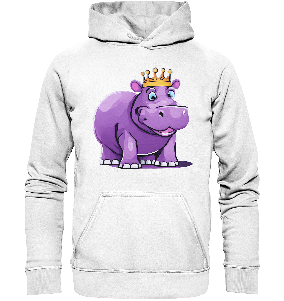 Hippo Queen Cute - personalisierbar - Basic Unisex Hoodie