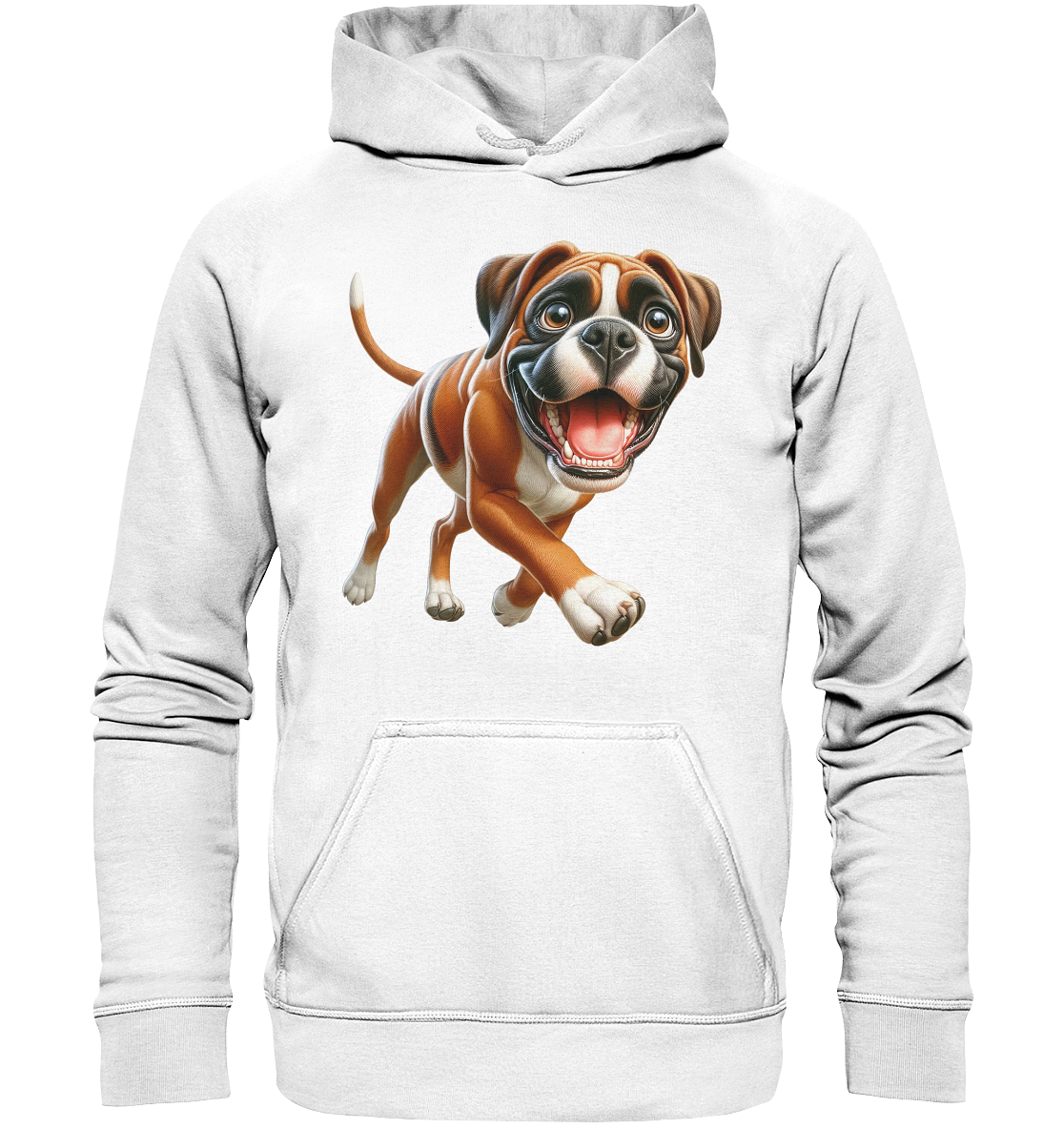 Boxer Cartoon Hund personalisierbar - Basic Unisex Hoodie