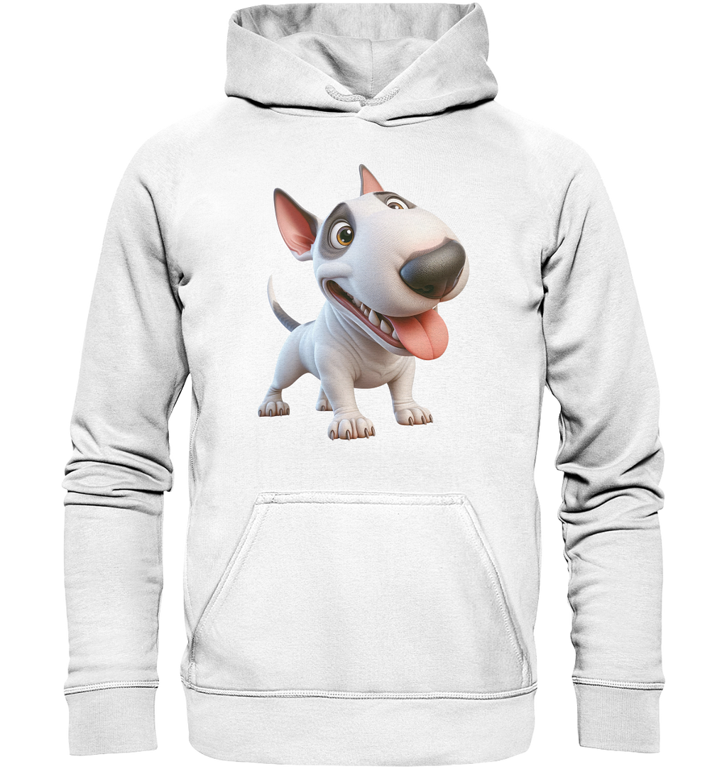 Bullterrier Cartoon personalisierbar - Basic Unisex Hoodie