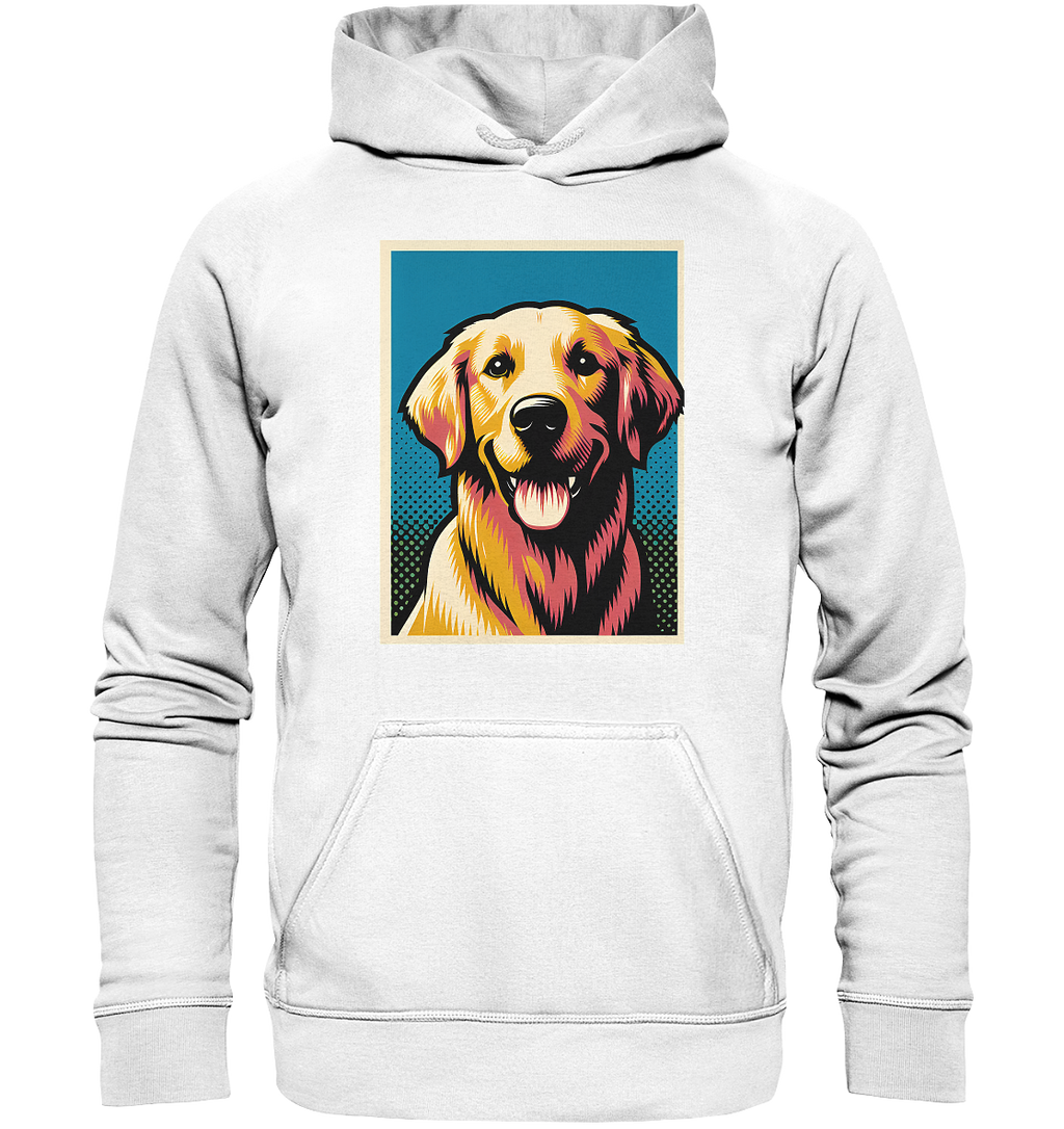 Golden Retriever Pop Art - personalisierbar - Basic Unisex Hoodie