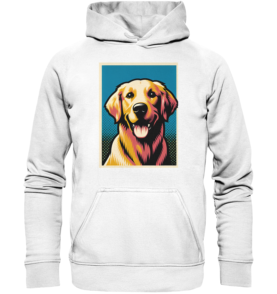 Golden Retriever Pop Art - personalisierbar - Basic Unisex Hoodie
