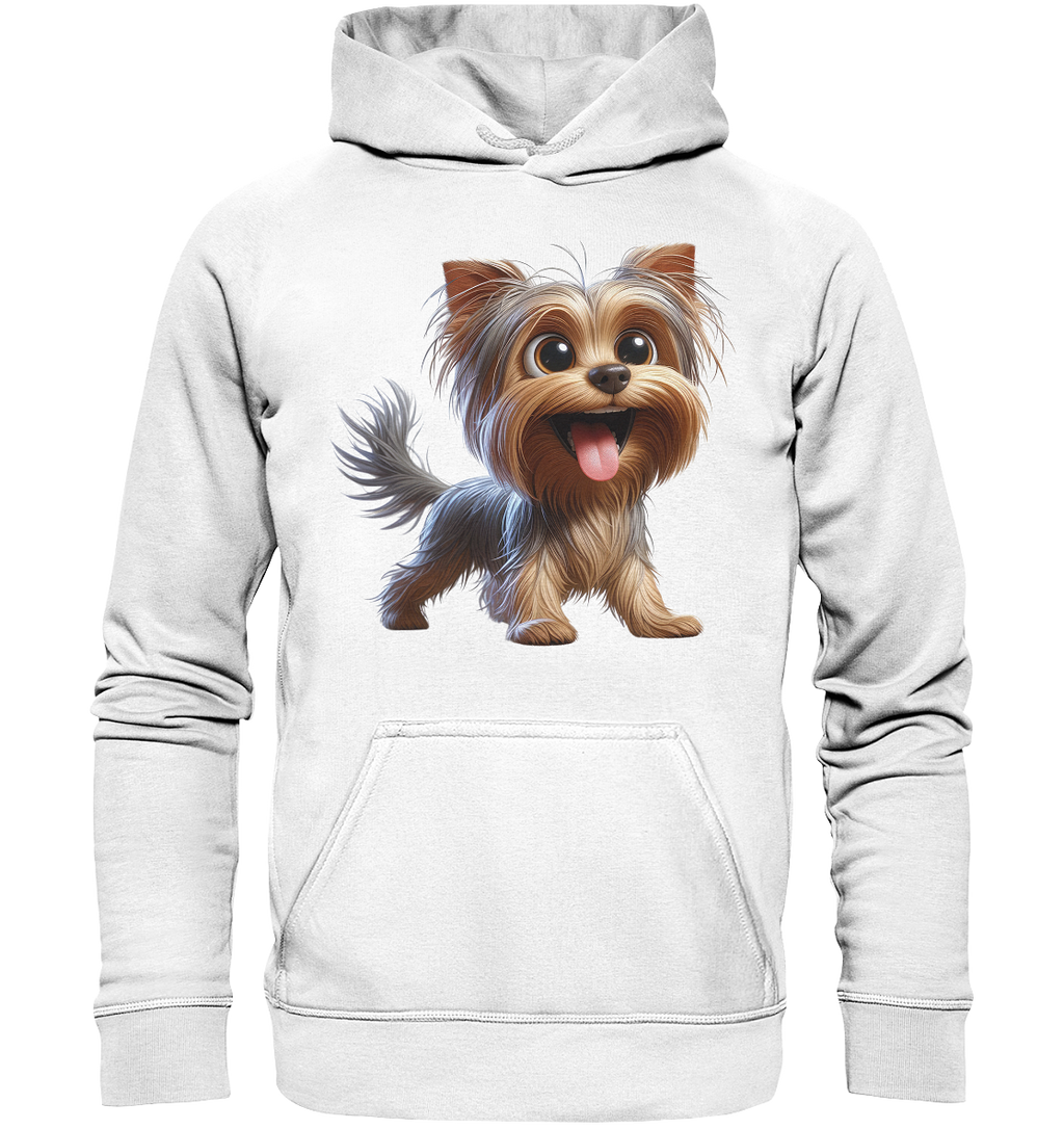Yorkshire Terrier Cartoon - personalisierbar - Basic Unisex Hoodie