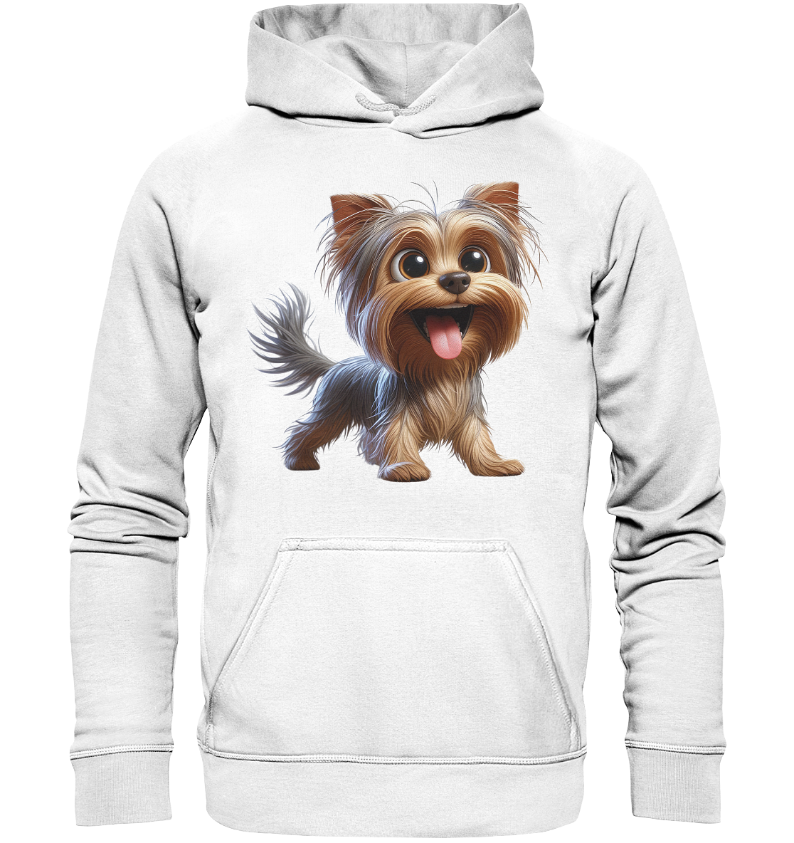 Yorkshire Terrier Cartoon - personalisierbar - Basic Unisex Hoodie