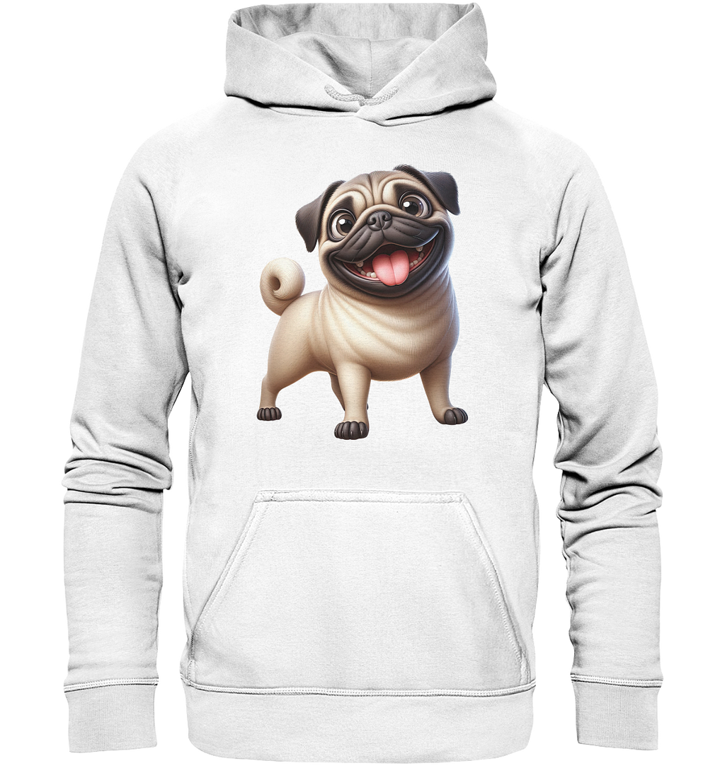 Mops Cartoon - personalisierbar - Basic Unisex Hoodie