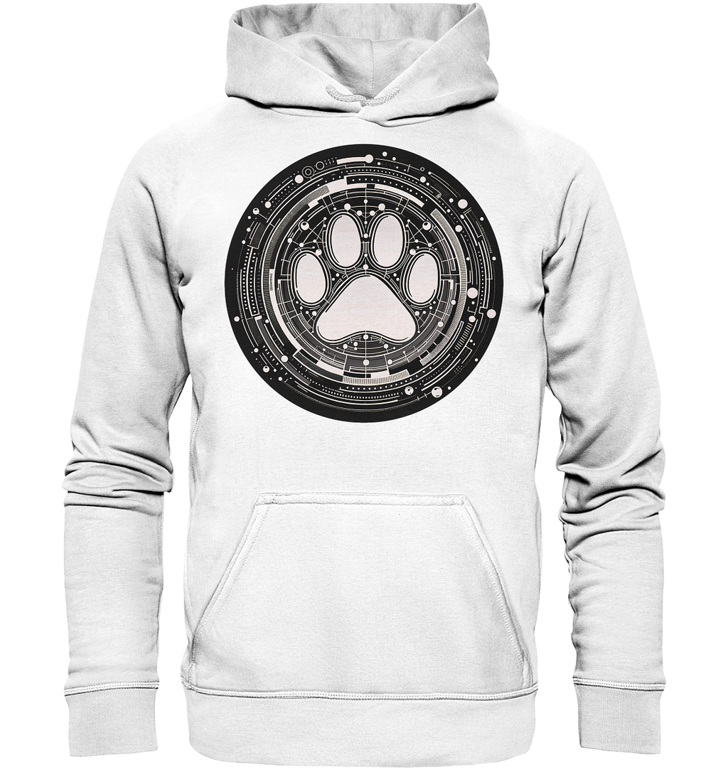 Pfote in Modern Technik design - Basic Unisex Hoodie