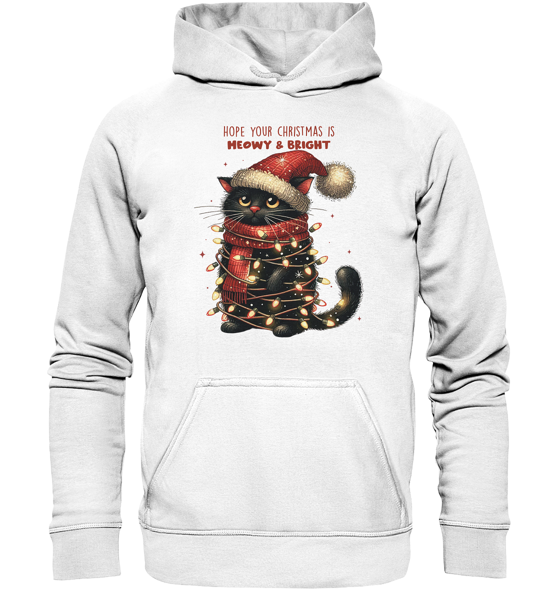 Weihnachts Katze Christmas is Moewy - Basic Unisex Hoodie