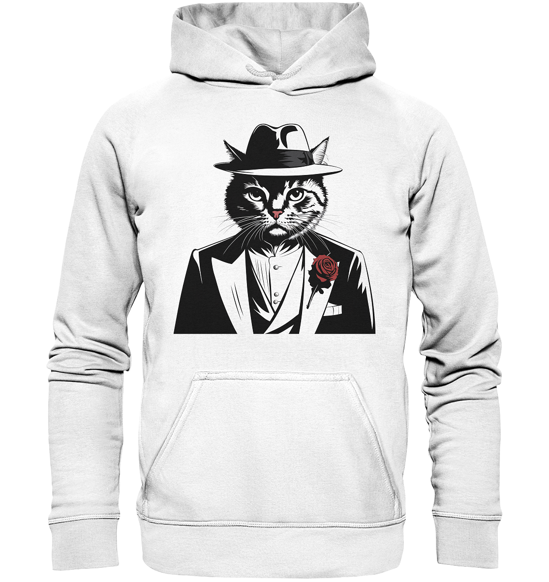 Catfather Katze Mafia - personalisierbar - Basic Unisex Hoodie