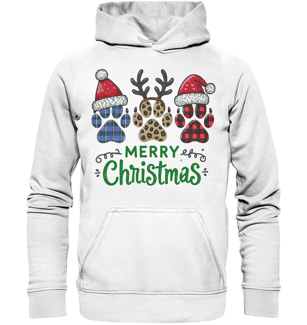 Paw Merry Christmas  - Basic Unisex Hoodie