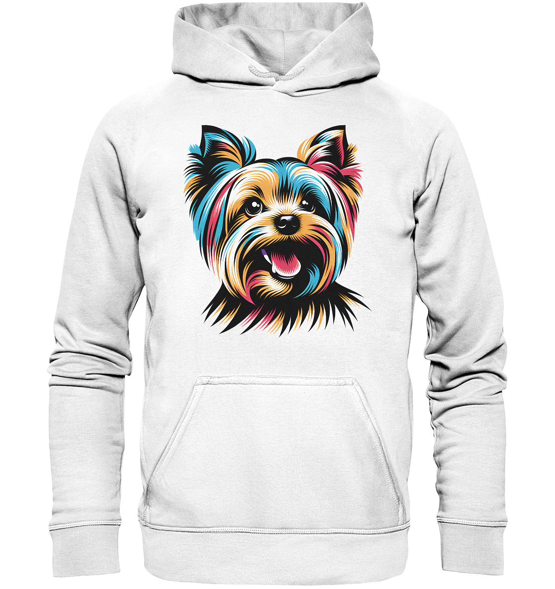 Yorkshire Terrier Pop Art - personalisierbar - Basic Unisex Hoodie