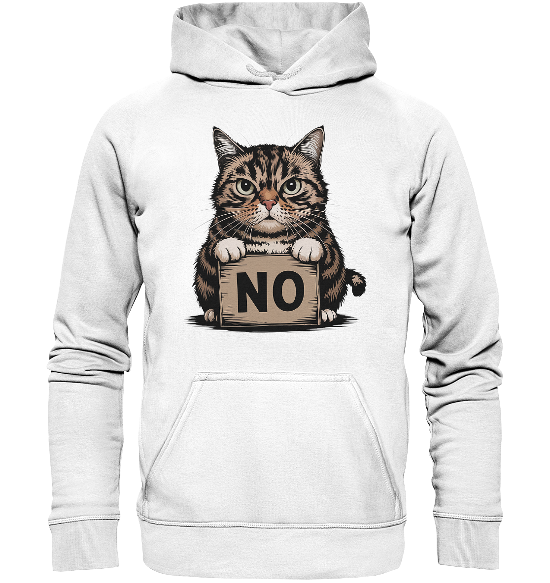 No - Funny Katze  - Basic Unisex Hoodie