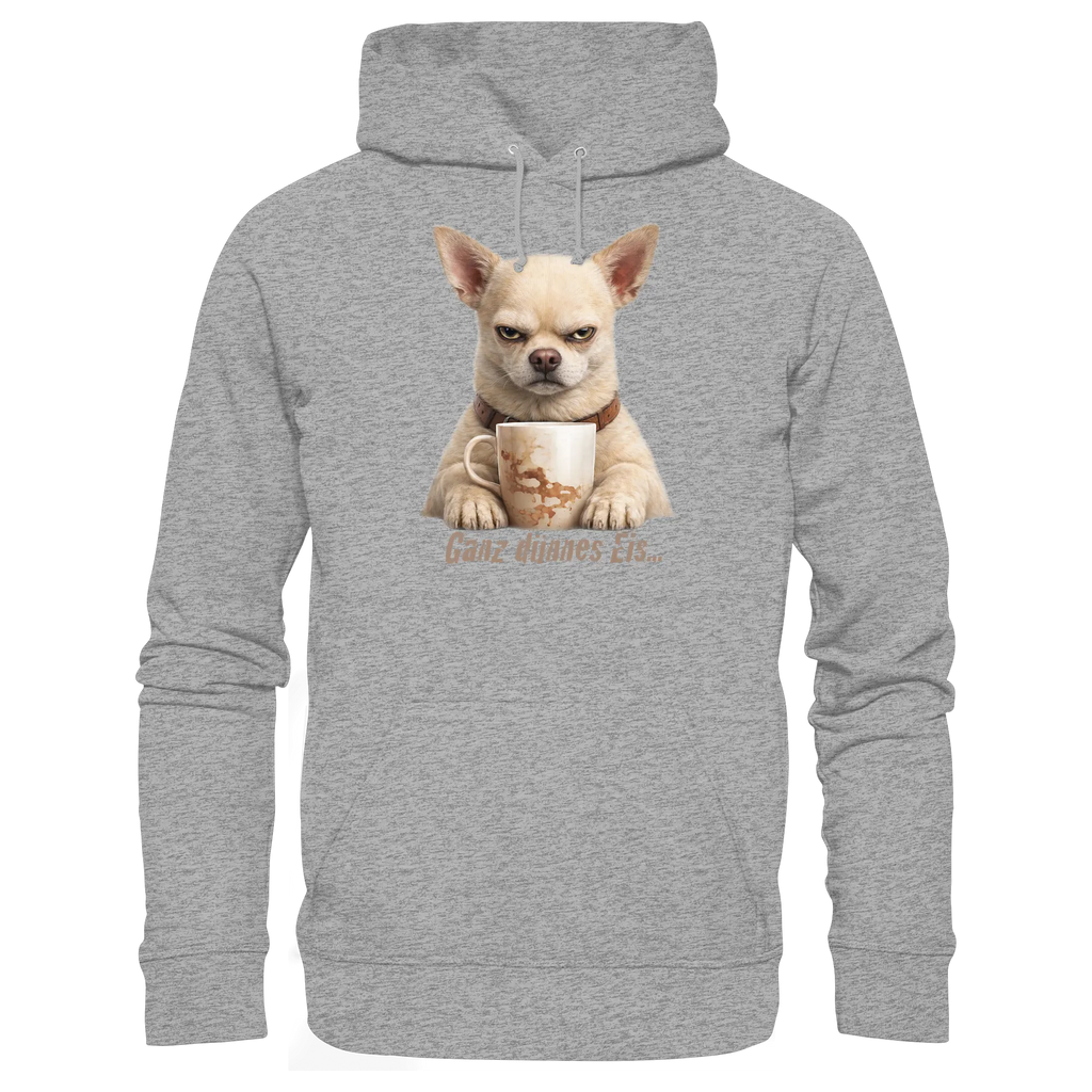 Ganz dünnes Eis. Chihuahua comic  - Basic Unisex Hoodie - PAWentura