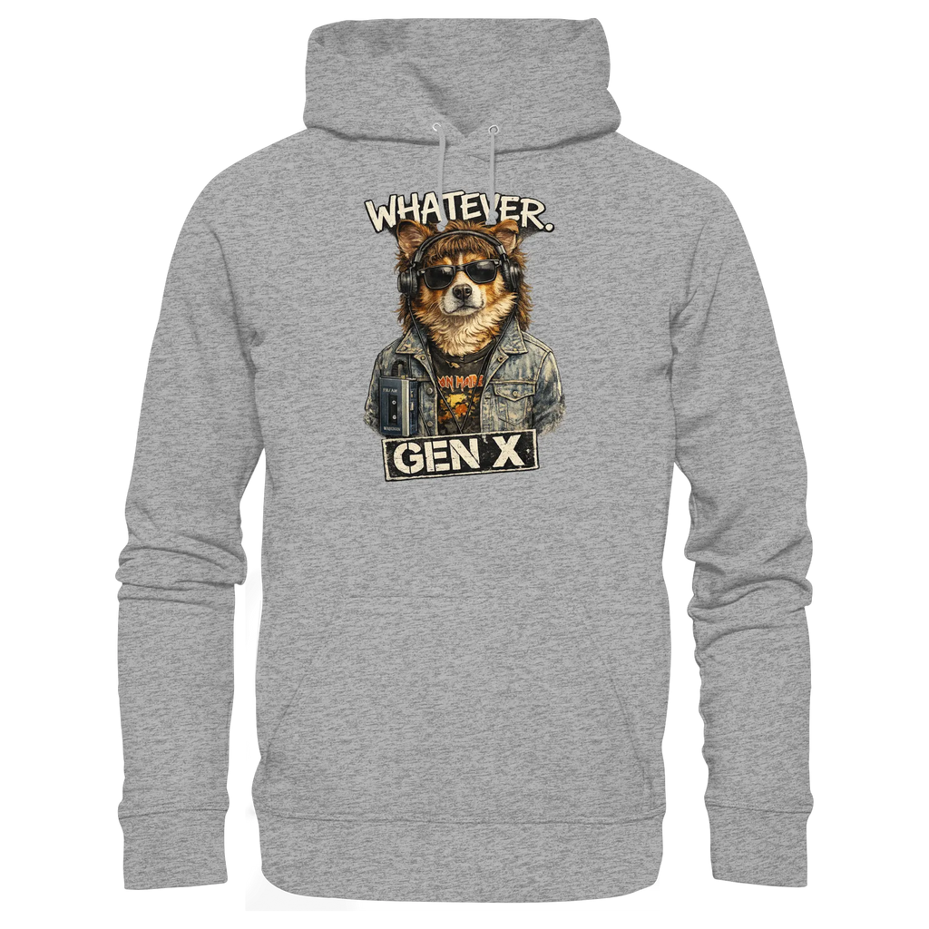 Whatever GEN X Punk Dog Fun - Basic Unisex Hoodie - PAWentura