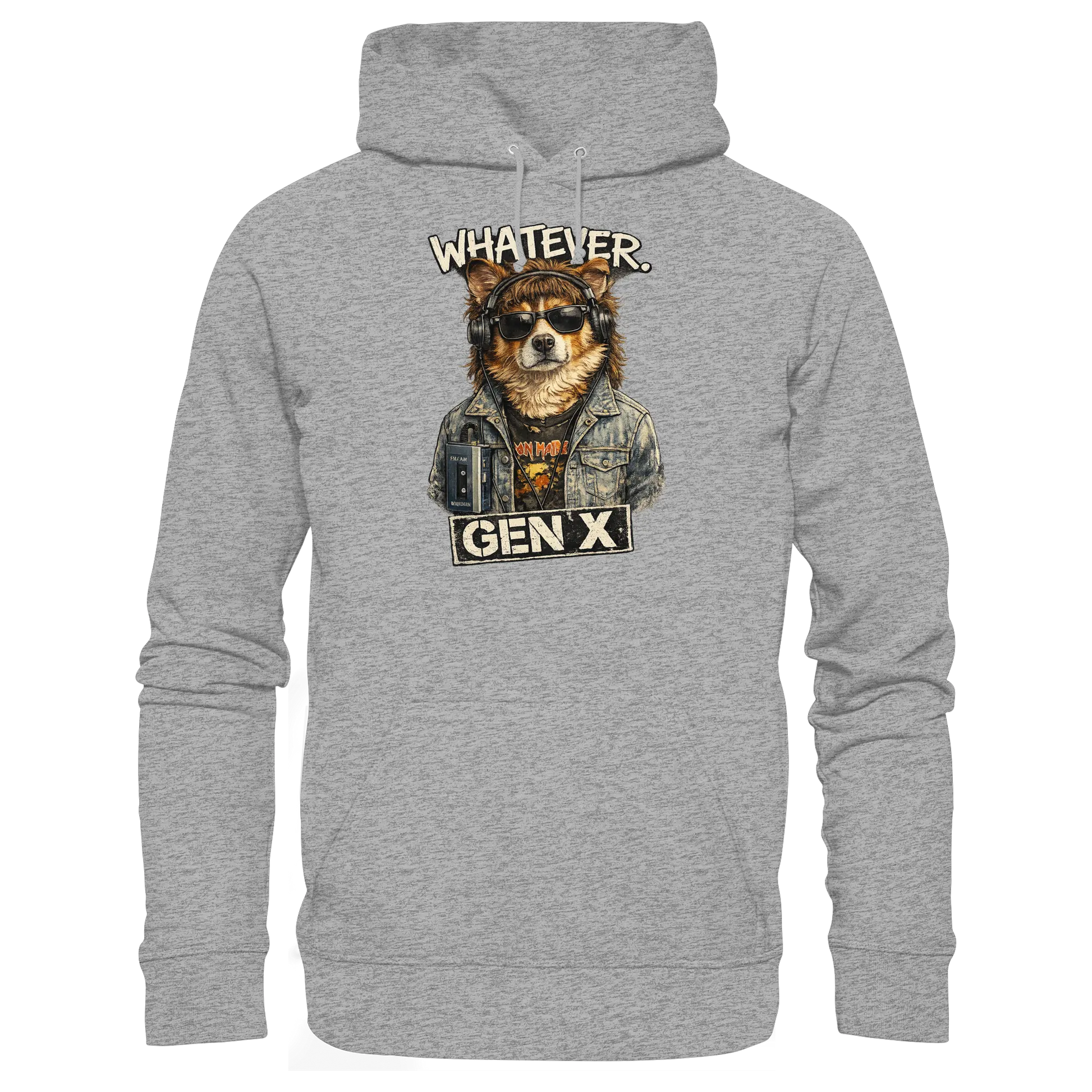 Whatever GEN X Punk Dog Fun - Basic Unisex Hoodie - PAWentura