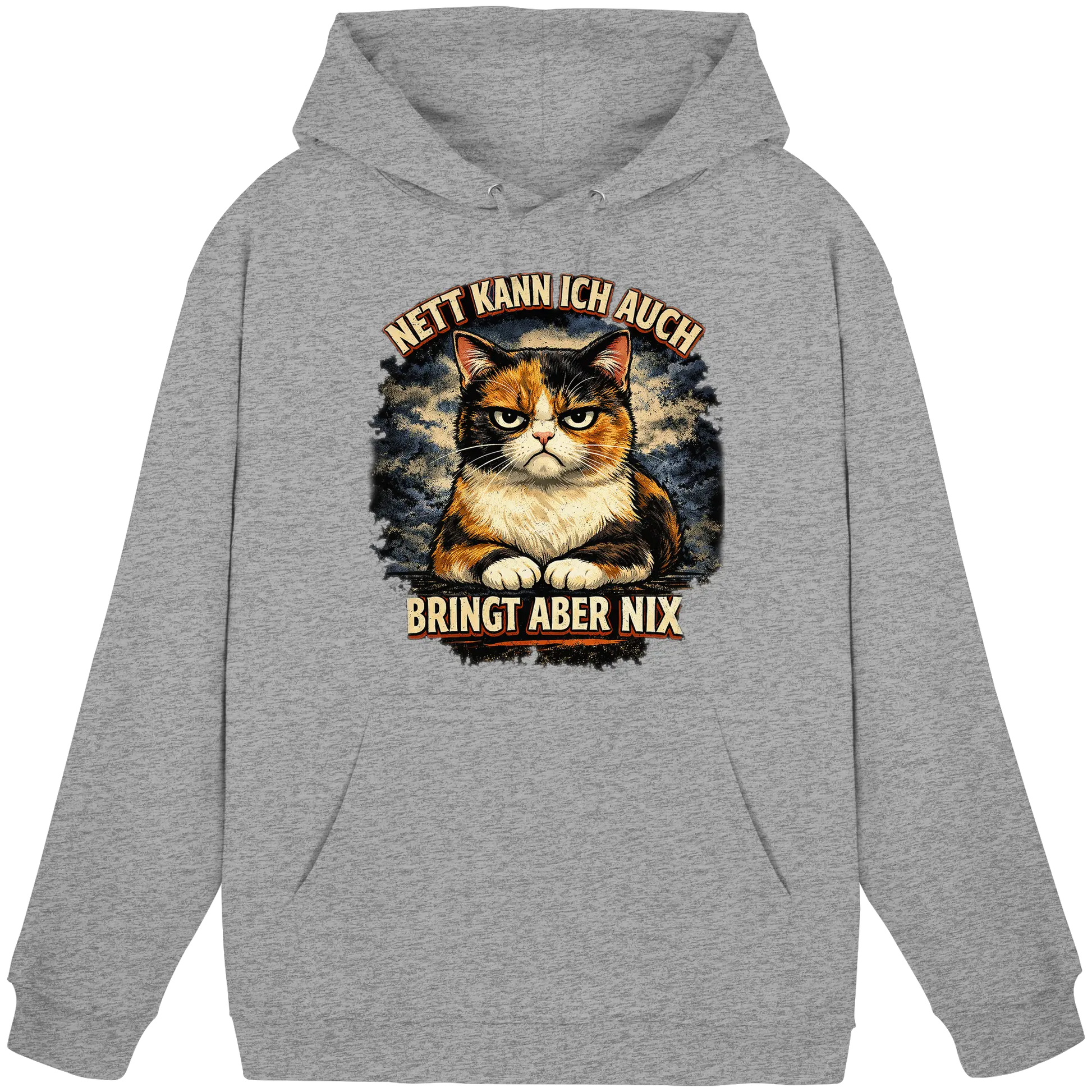 Nett kann ich auch - Bringt aber nix grumpy Cat - Basic Unisex Hoodie PAWentura
