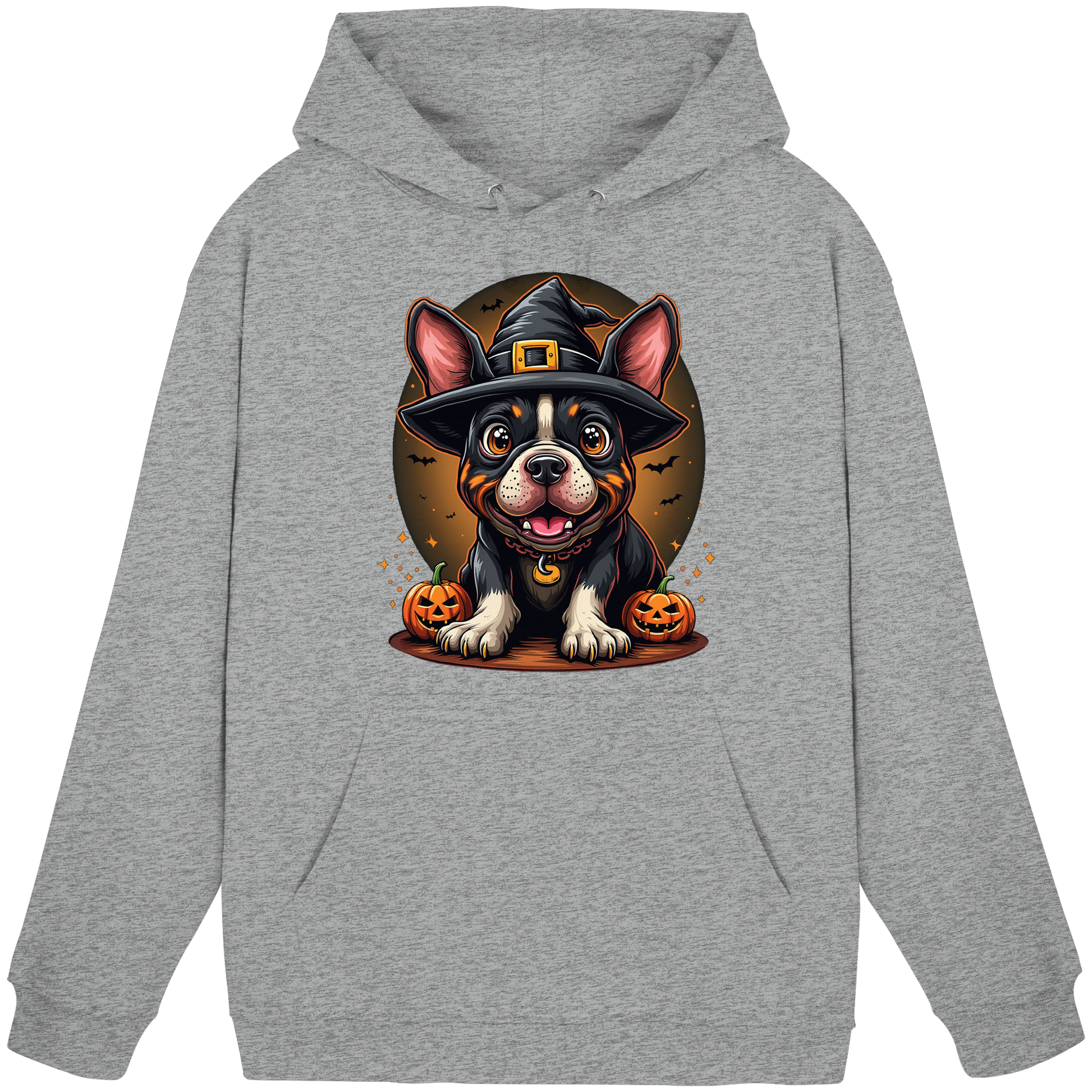 Halloween Bulldog - Basic Unisex Hoodie