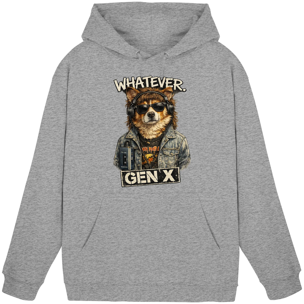 Whatever GEN X Punk Dog Fun - Basic Unisex Hoodie - PAWentura