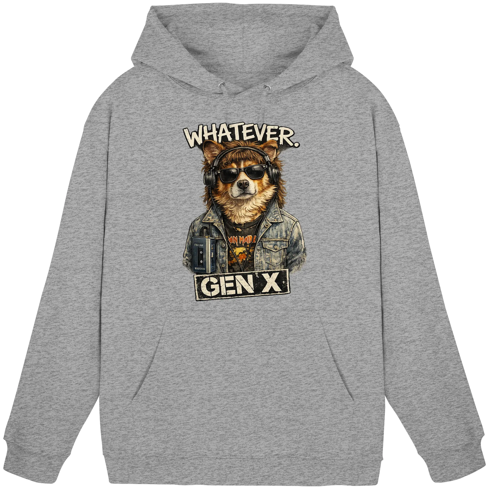 Whatever GEN X Punk Dog Fun - Basic Unisex Hoodie - PAWentura