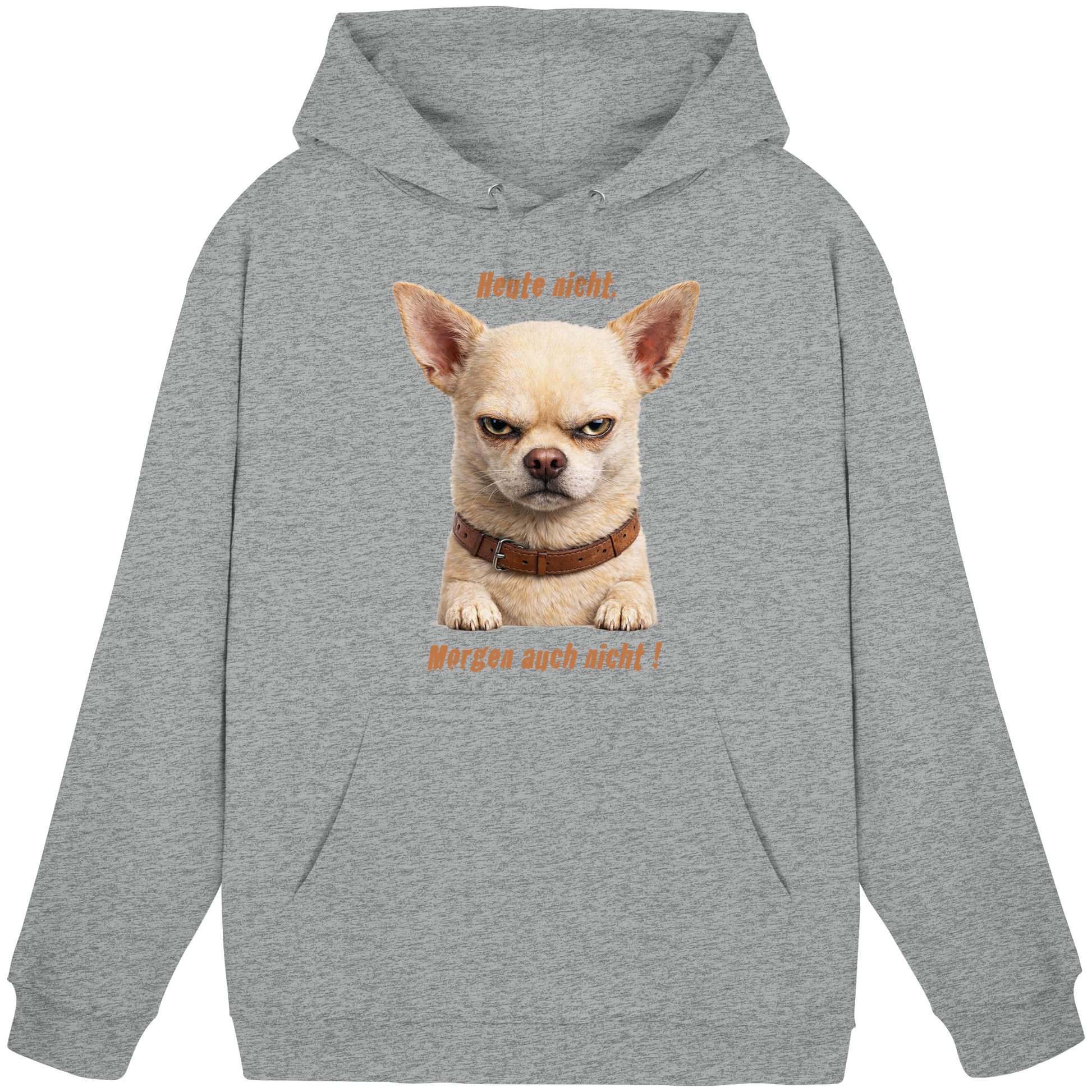 Heute nicht. Morgen auch nicht! Grumpy Chihuahua  - Basic Unisex Hoodie
