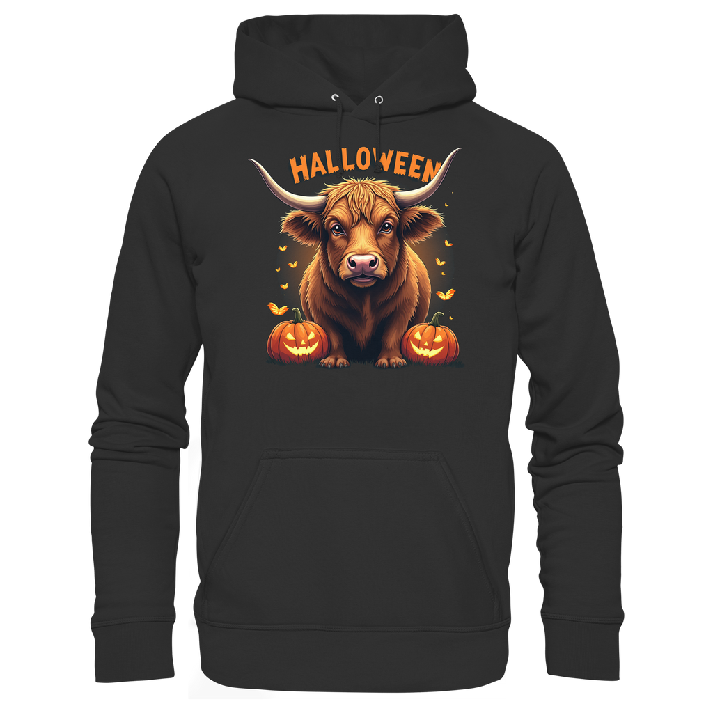Halloween Highland Cow - Basic Unisex Hoodie